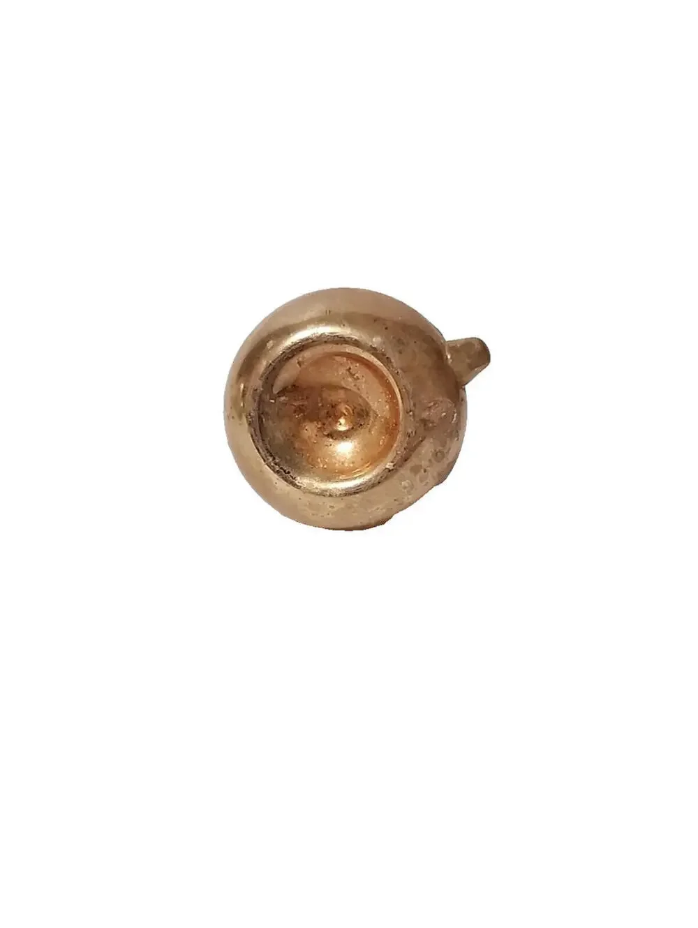 Vintage Mercury Glass Poland Teapot Ornament Paint Decoration  1960s [COPY]
